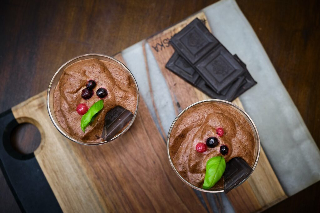 Vegan chocolade mousse met avocado